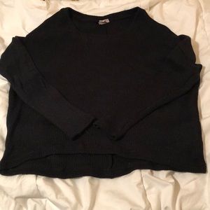 Plain black sweater